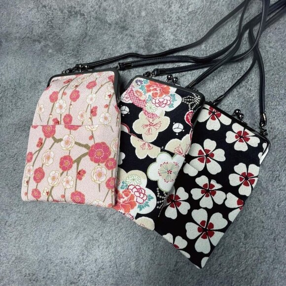 Women\'s Crossbody Handbag Polyester Small Travel Purse with Kiss Lock main image 4